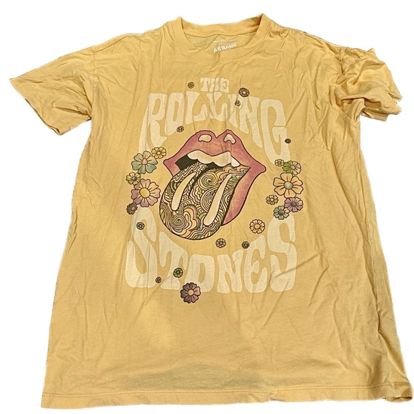 Yellow American Eagle Rolling Stones T-shirt - Picture 2 of 4